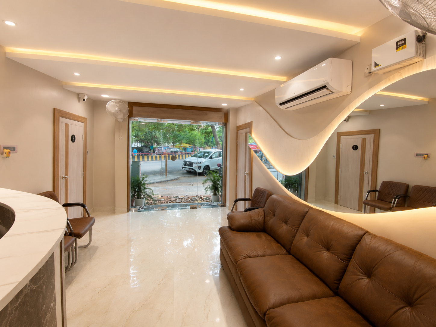 My Dentist clinic reception and waiting area
