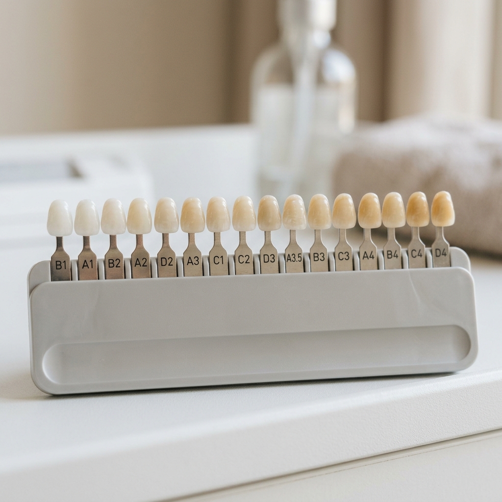 Dental shade guide used for cosmetic smile planning